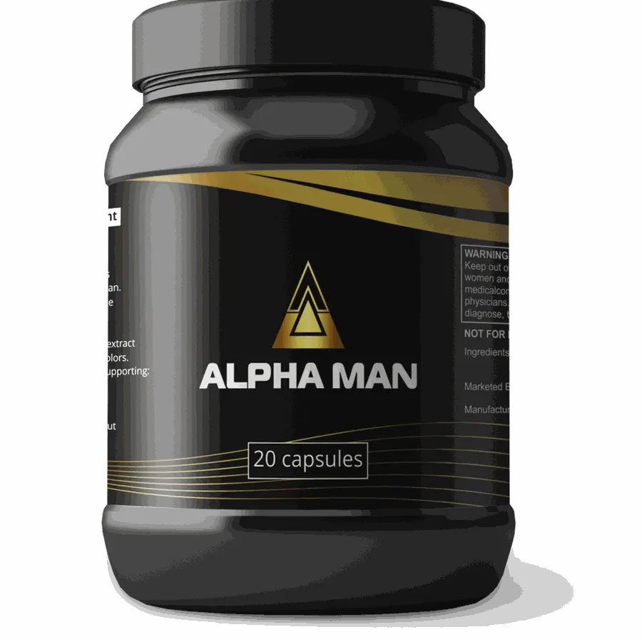 Alpha Man — foto del envase