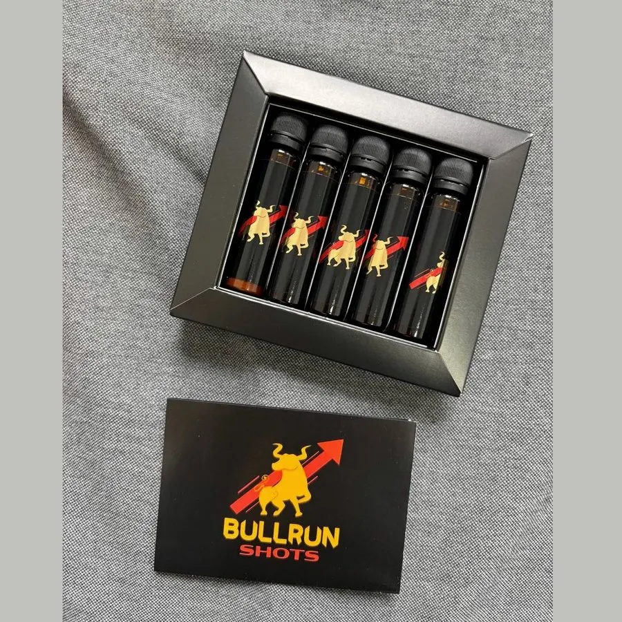 Bullrun Shots — fotografia opakowania